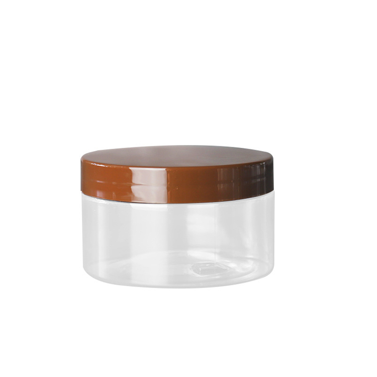 250ml diameter 92mm high 54mm cosmetic cream cream empty plastic jars with plastic lid and aluminum lid