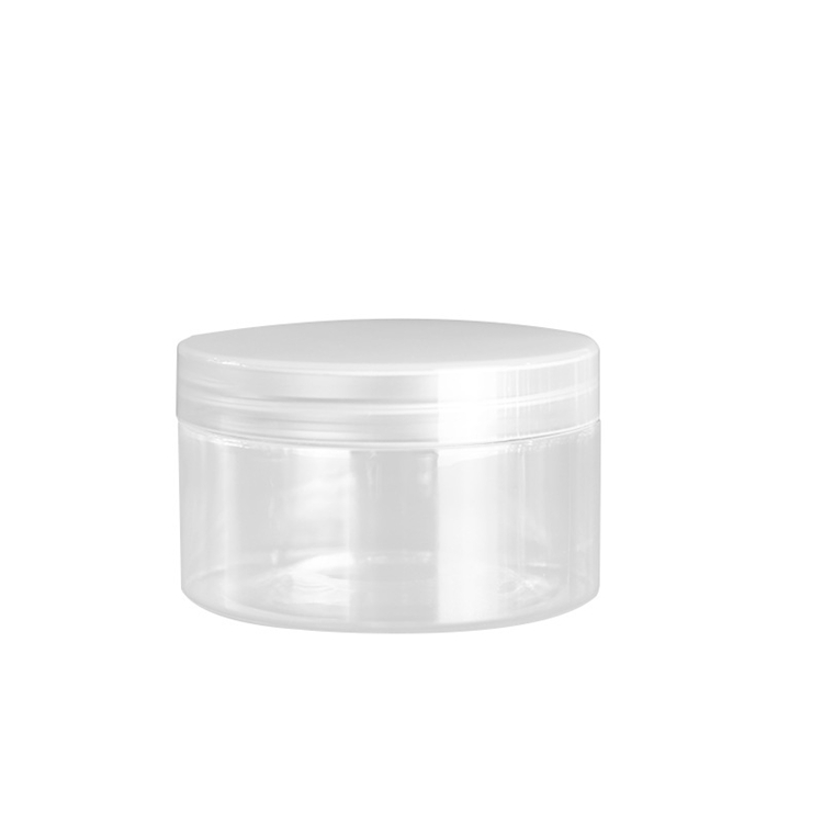 250ml diameter 92mm high 54mm cosmetic cream cream empty plastic jars with plastic lid and aluminum lid