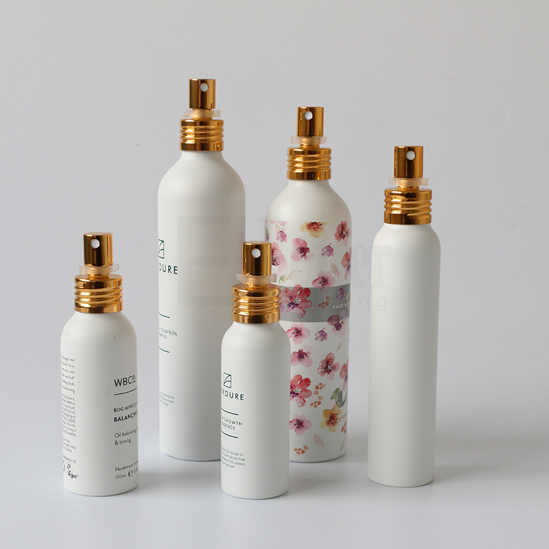 250ml ecru empty aluminum hair conditioner bottle in stock