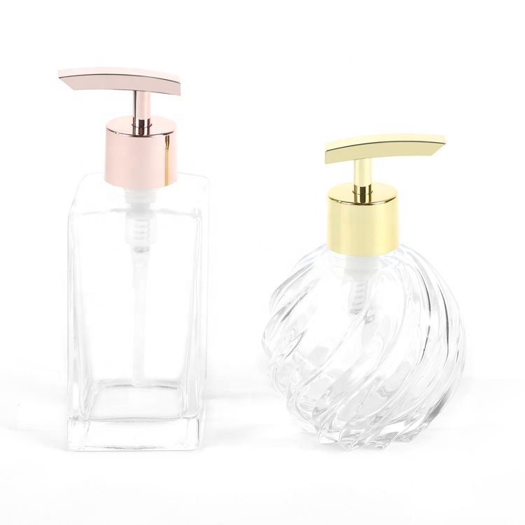 250ml empty pineapple and rectangle shaped lotion bottles hand washing glass with pump