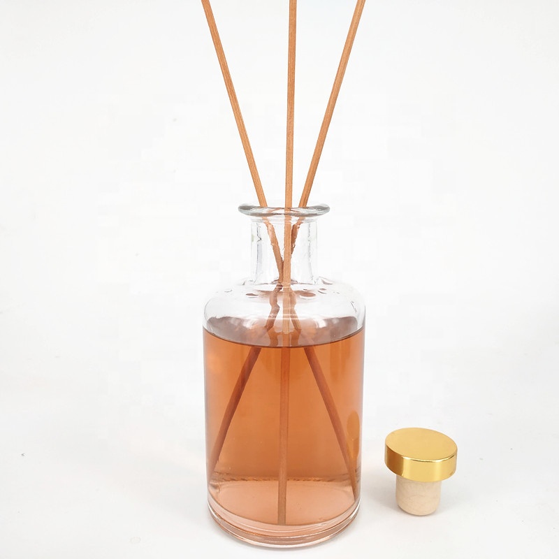 250ml empty round matte black matte white reed glass diffuser bottles