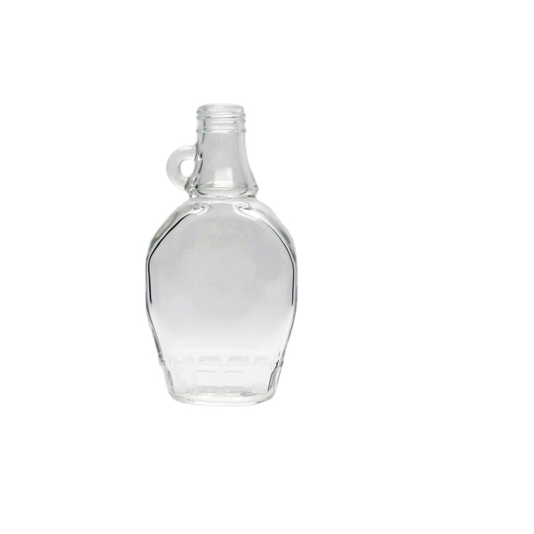 250ml flat glass wine whiskey vodka bottle with plastic lid wholesale