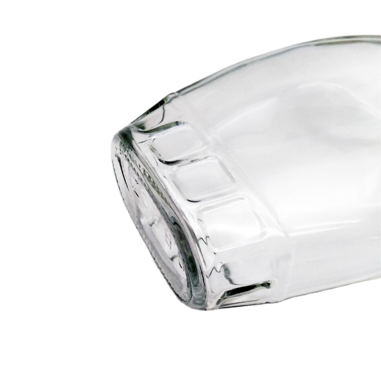 250ml flat glass wine whiskey vodka bottle with plastic lid wholesale