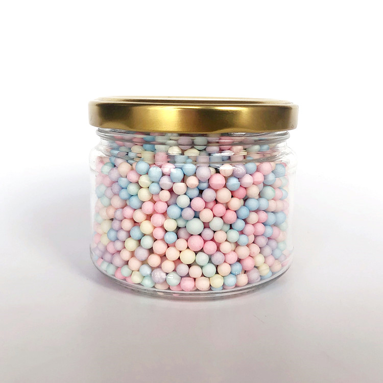 250ml food grade round glass canning jar jam jar with metal lid