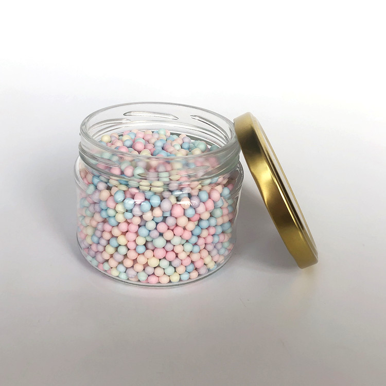 250ml food grade round glass canning jar jam jar with metal lid
