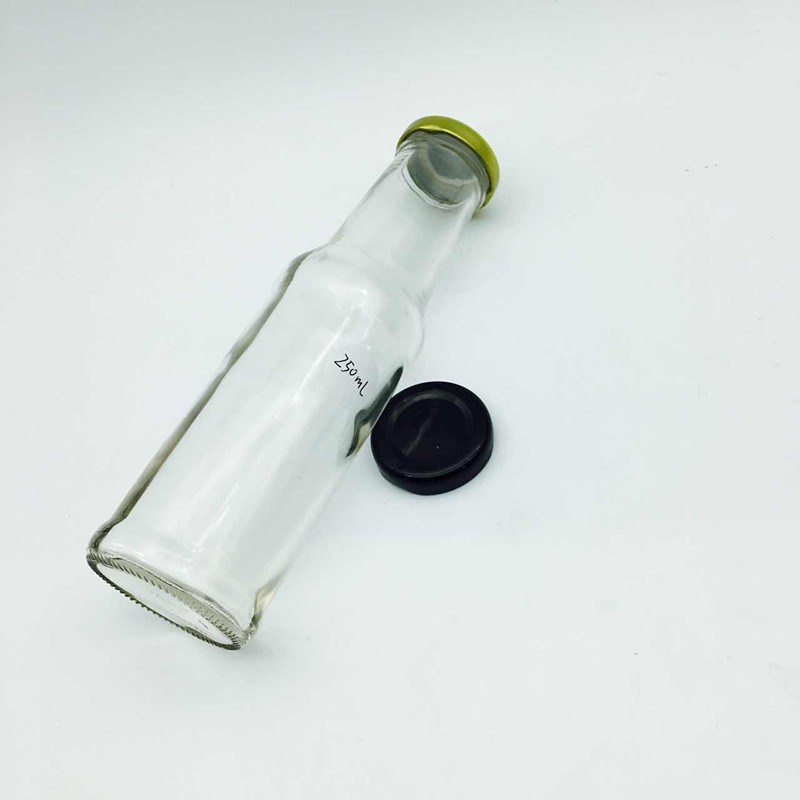 250ml glass cold brew coffee bottles cold press juice bottles metal top