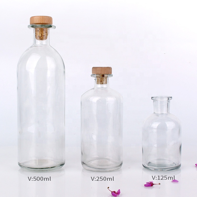250ml glass reagent bottle for chemical use with stopper