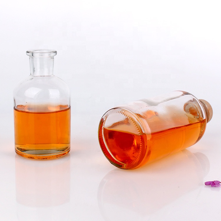 250ml glass reagent bottle for chemical use with stopper