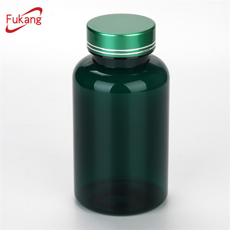 250ml green pet jar, dietary supplements food plastic jar