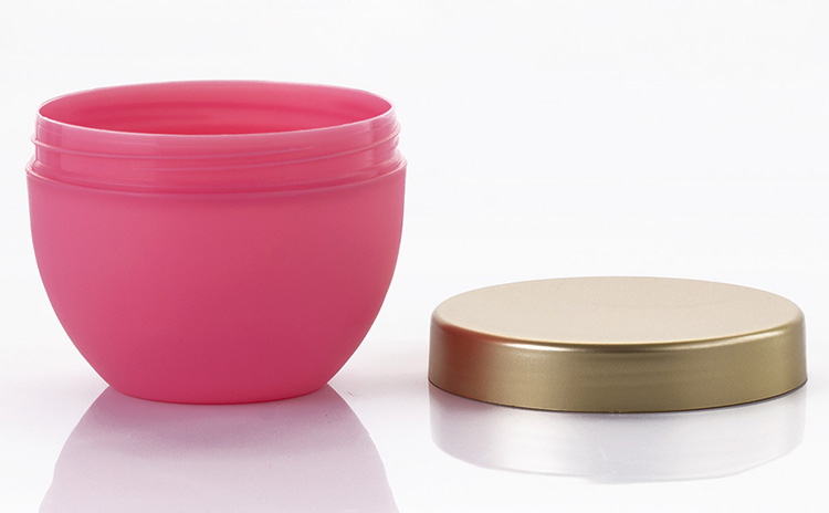 250ml plastic PP cosmetic cream jar with screw lid