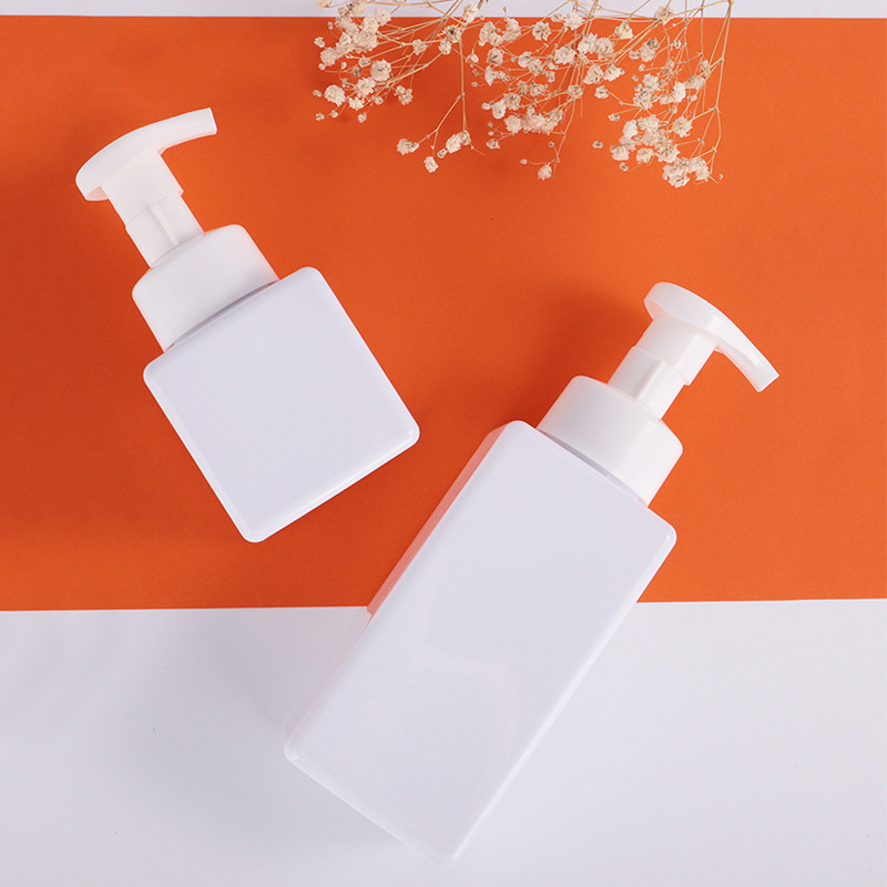 250ml plastic foam pump bottle body oil pump lotion bottle custom label sticker