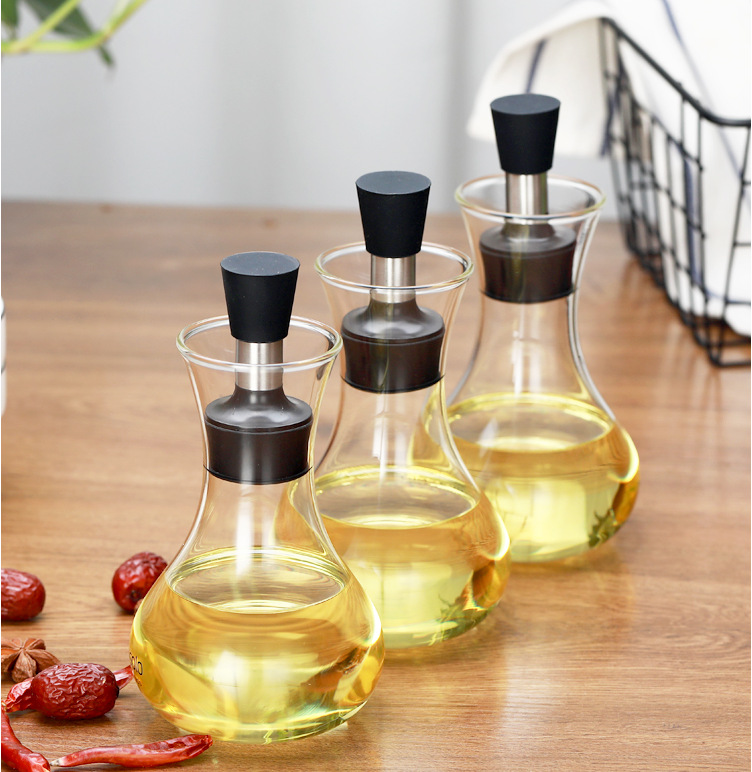 250ml small high borosilicate glass vinegar pot bottles with food grade