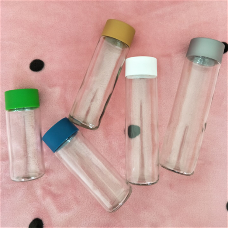 250ml300ml350ml400ml500ml voss glass water bottle with plastic cap