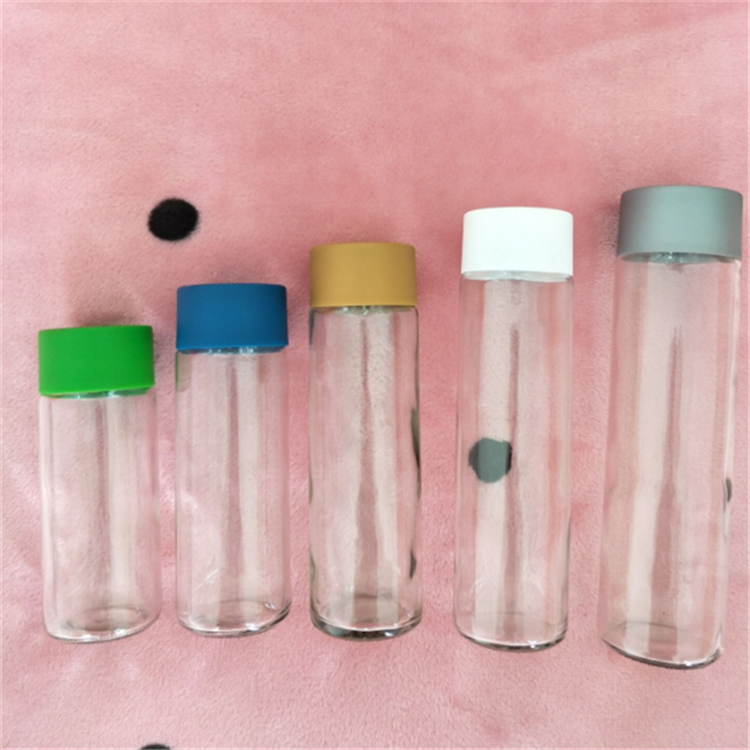 250ml300ml350ml400ml500ml voss glass water bottle with plastic cap