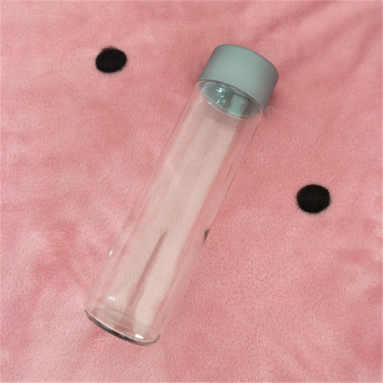 250ml300ml350ml400ml500ml voss glass water bottle with plastic cap