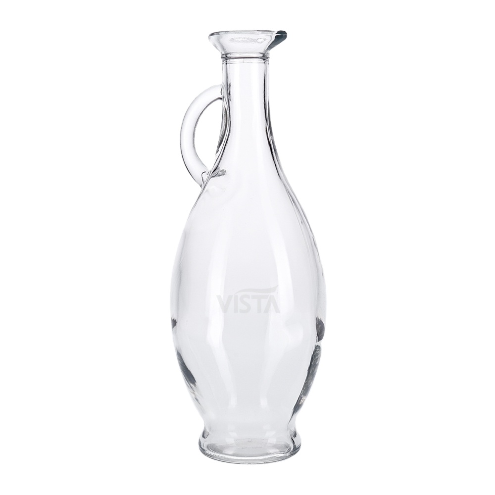 25cl 50cl 75cl clear glass olive oil bottles with handle glass bottles