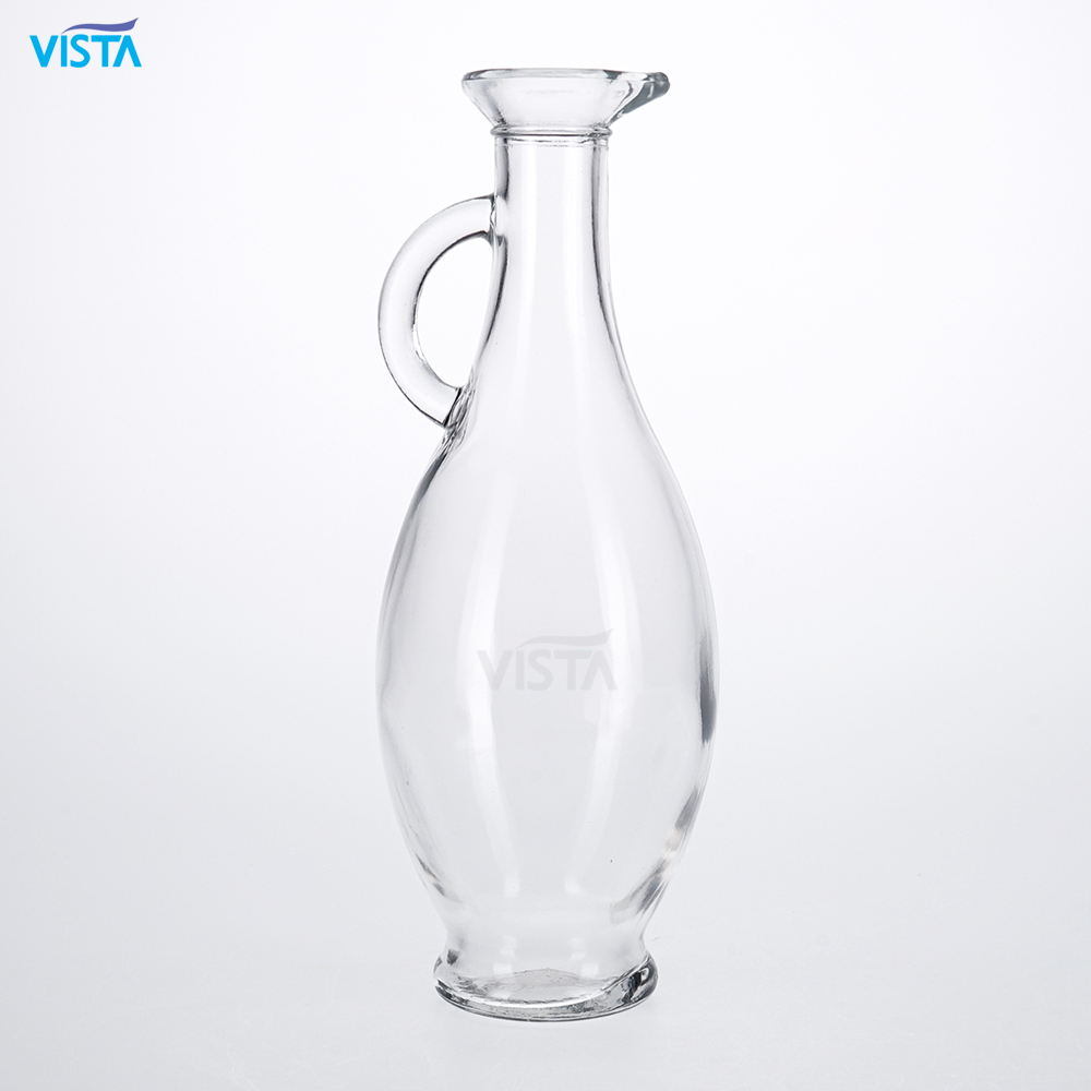 25cl 50cl 75cl clear glass olive oil bottles with handle glass bottles