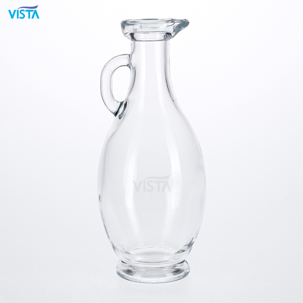 25cl 50cl 75cl clear glass olive oil bottles with handle glass bottles