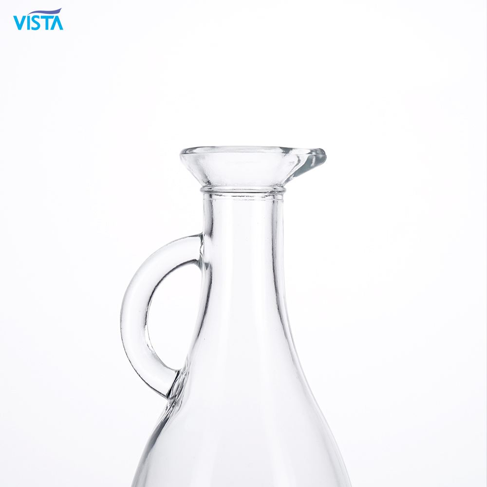 25cl 50cl 75cl clear glass olive oil bottles with handle glass bottles