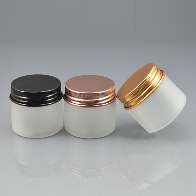 25g cute small empty colorful aluminum screw lid frosted cosmetic packaging plastic jar Luxury matte litter cream jar