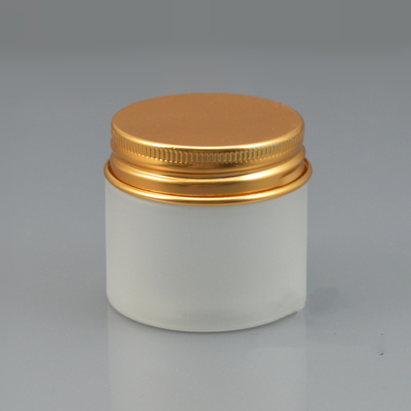 25g cute small empty colorful aluminum screw lid frosted cosmetic packaging plastic jar Luxury matte litter cream jar
