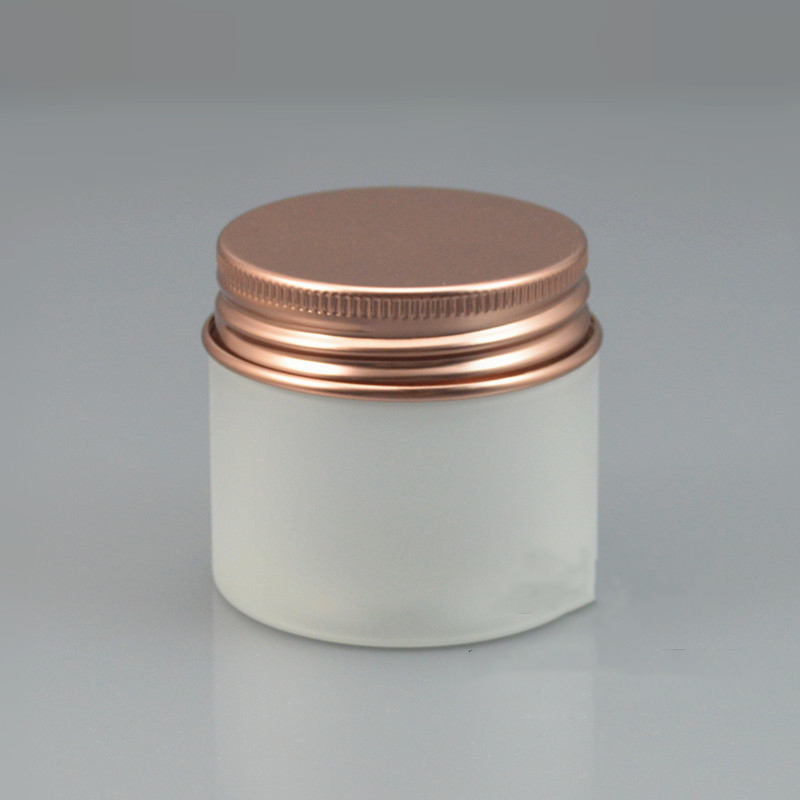 25g cute small empty colorful aluminum screw lid frosted cosmetic packaging plastic jar Luxury matte litter cream jar