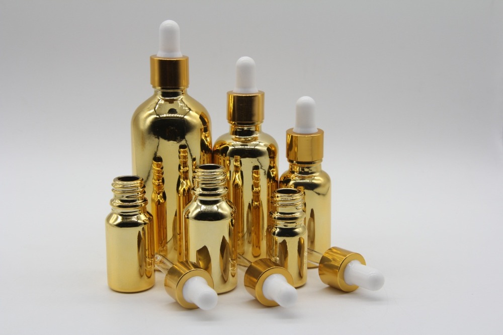 25ml 1oz perfume atomizer skin gold clear custom shape price cosmetic series packaging sets glass bottle for fragrance