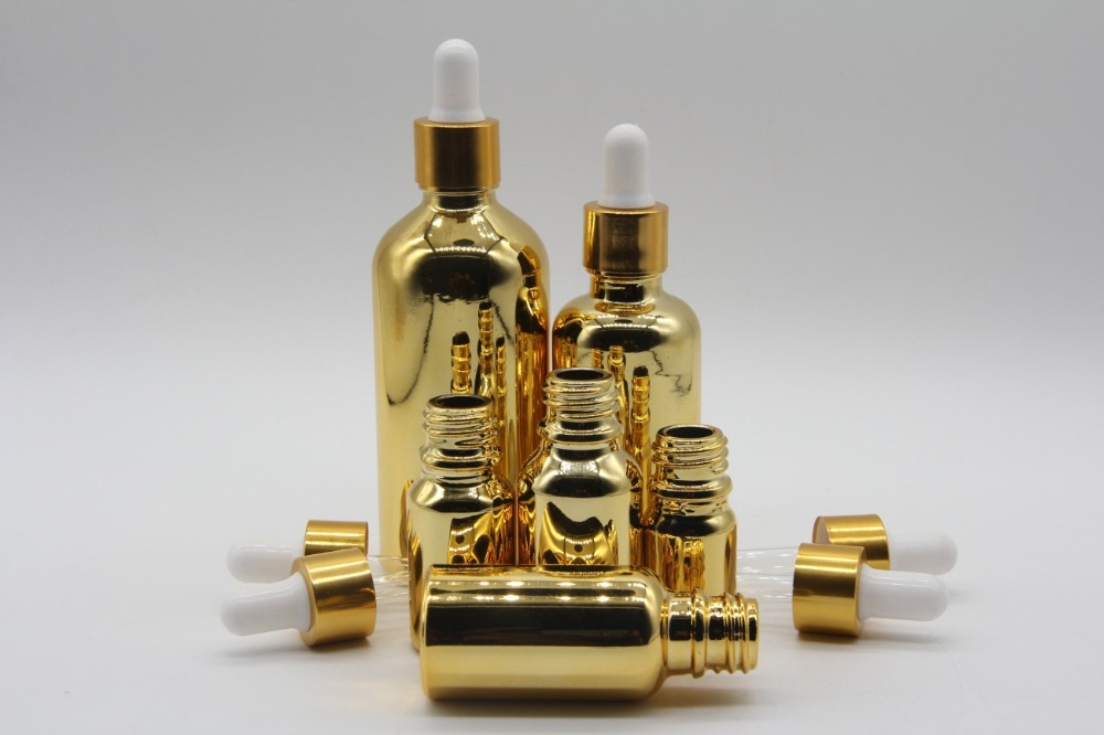 25ml 1oz perfume atomizer skin gold clear custom shape price cosmetic series packaging sets glass bottle for fragrance
