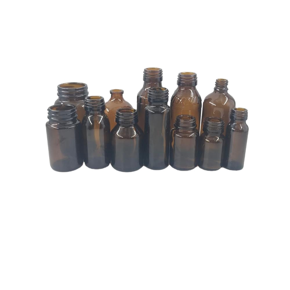 25ml 30ml 40ml 55ml 60ml 75ml 100ml pharma Clear or Amber Medical Vial Oral Liquid  Bottle(set 1)