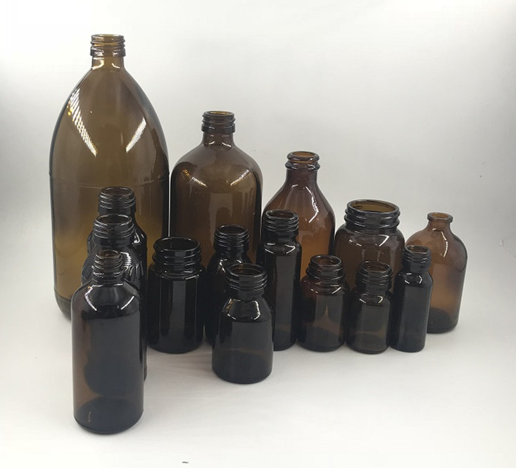 25ml 30ml 40ml 55ml 60ml 75ml 100ml pharma Clear or Amber Medical Vial Oral Liquid Bottle(set 1)