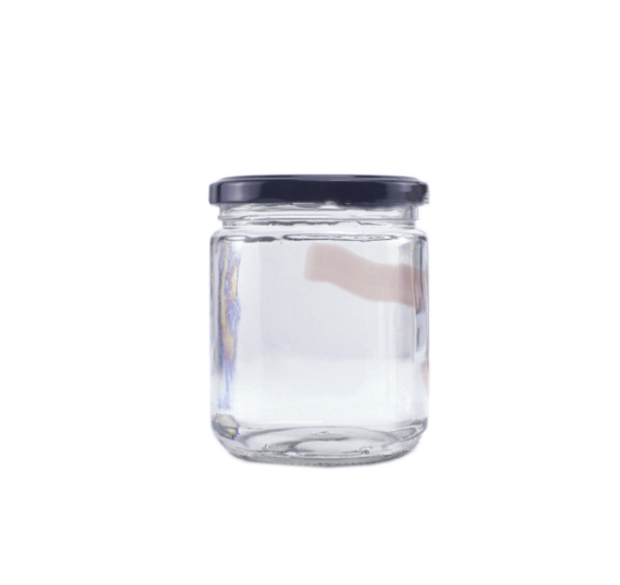 25ml 50ml 75ml 100ml 240ml 500ml Empty round glass jelly jam jar honey jar with lid