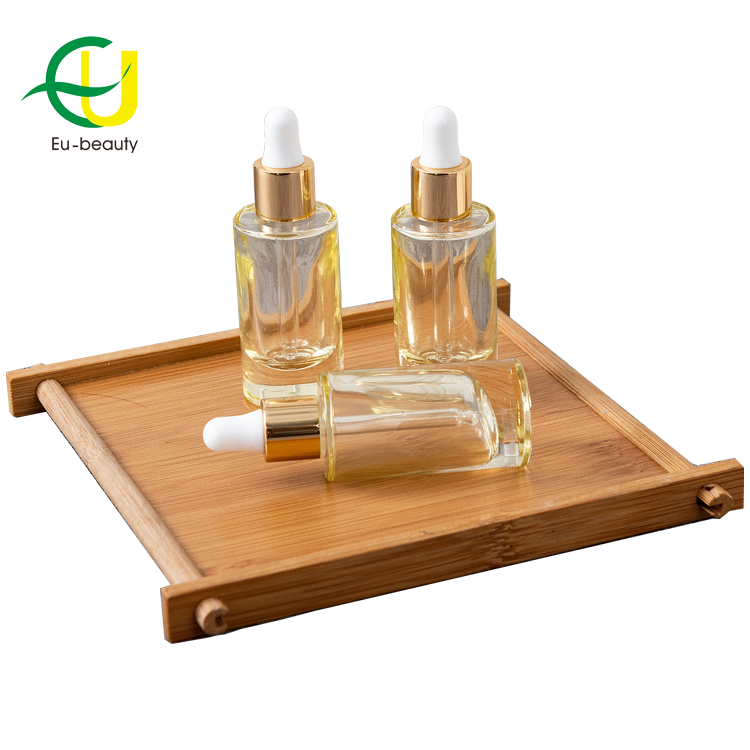 25ml 50ml amber double gourd glass bottle with dropper and tip