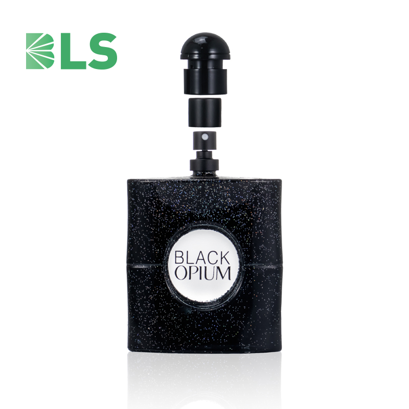 25ml black perfume bottle luxury perfume glass bottle mini