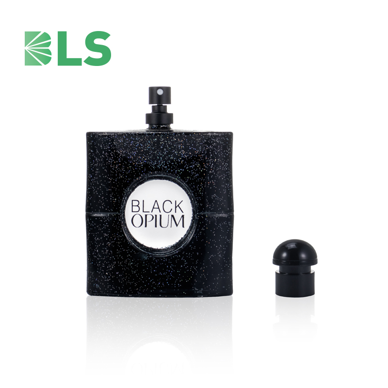 25ml black perfume bottle luxury perfume glass bottle mini