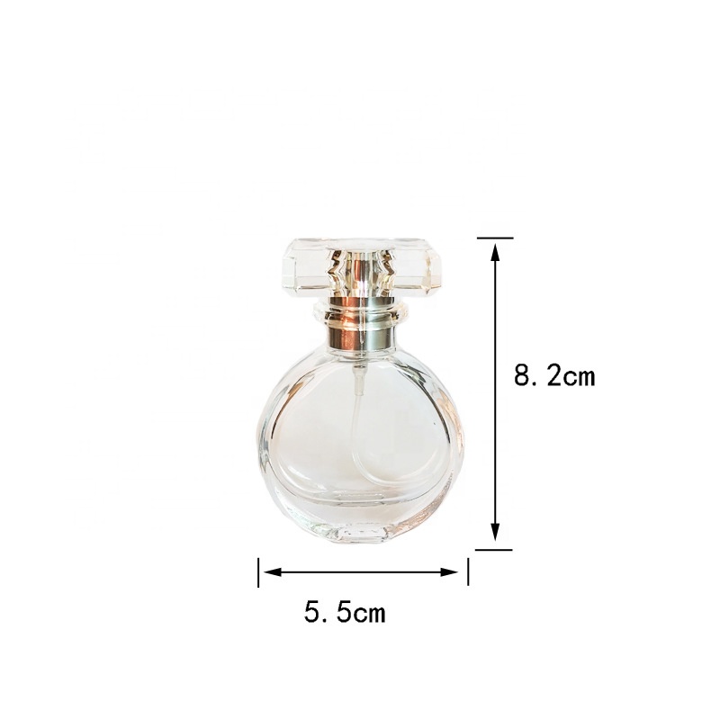 25ml clear luxury fancy perfume bottle customize dispensing perfume spray bottle