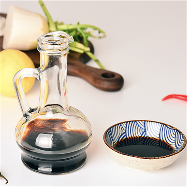260ml Thickened seasoning olive oil glass bottle with lid
