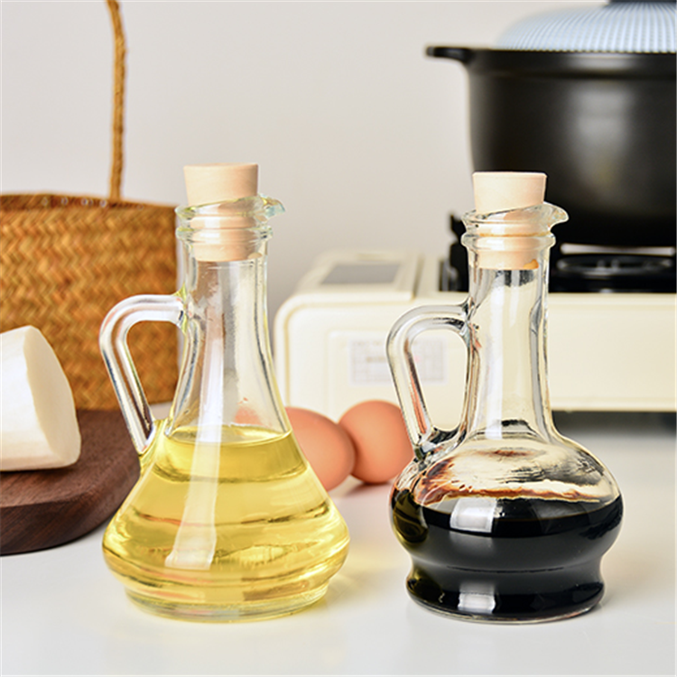 260ml Thickened seasoning olive oil glass bottle with lid