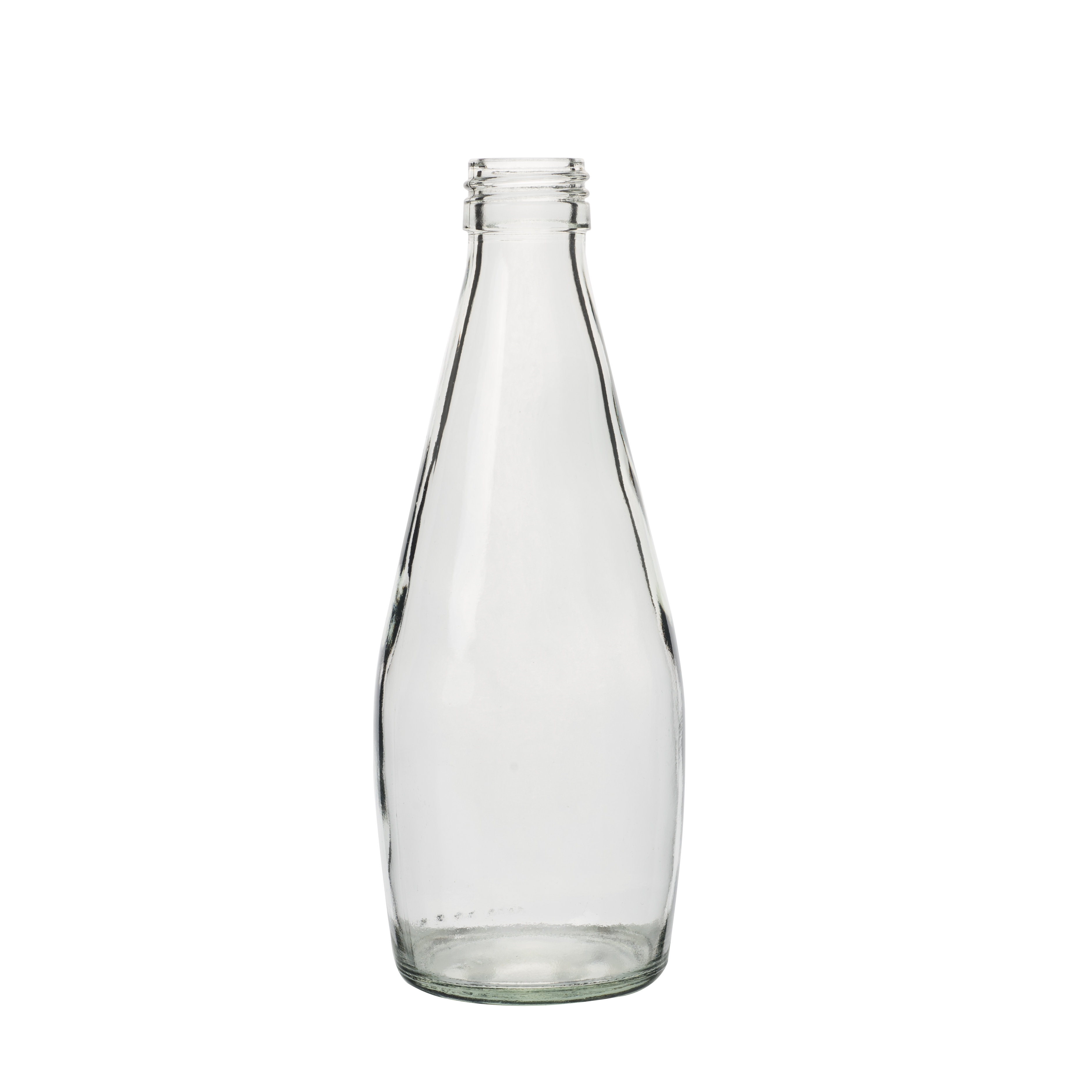 265MI juice bottle custom logo wholesale glass bottles with tin lids