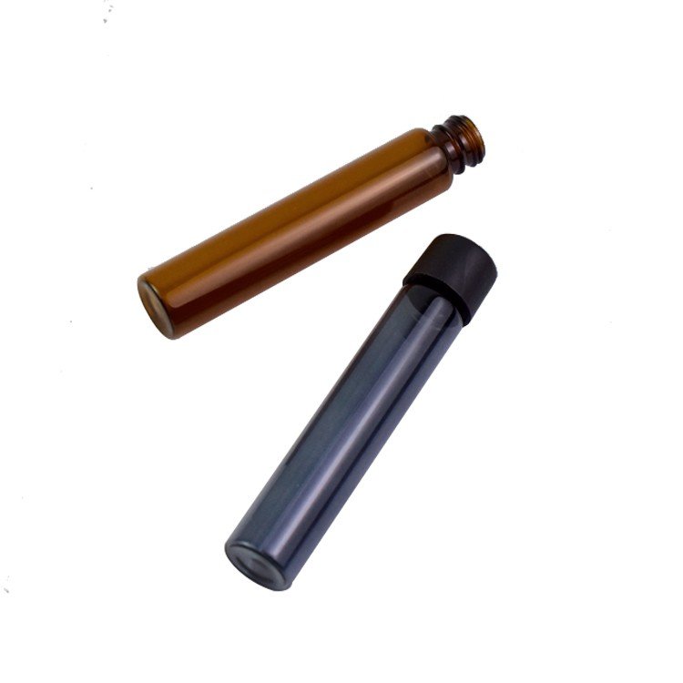 27*120mm Transparent Glass Tube For Preroll Glass Test Tubes With Plastic Lid Child Proof Cap