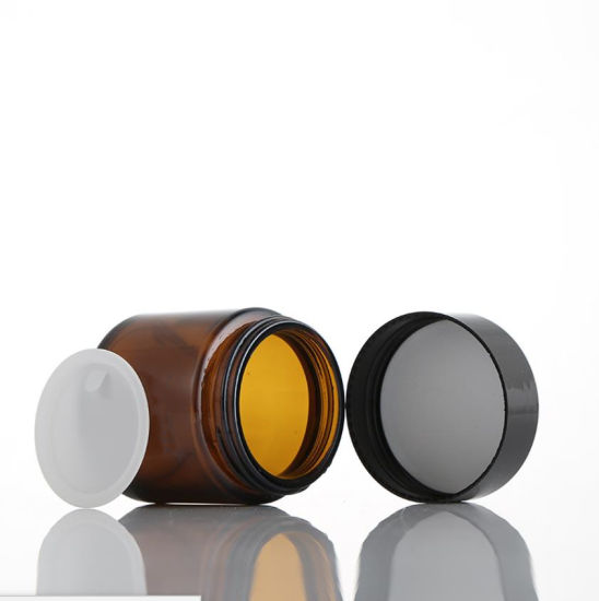 270g luxury colored glass cream cosmetic bottle and jar and glass bottles for cosmetic glass cosmetic oil bottles