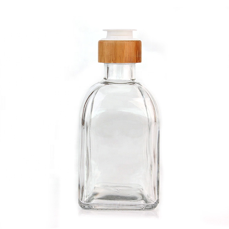 275ml 9oz square glass hand wash liquid dispenser glass hand soap dispenser