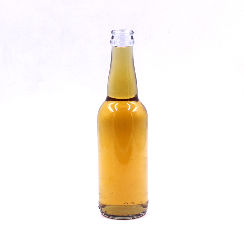 275ml 9oz transparent empty sparkling soda drinking bottle juice beverage water glass bottles with pull ring caps
