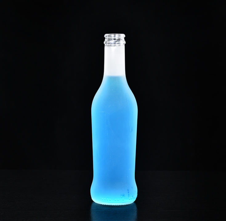 275ml Soda Water Cocktail Beverage Frosted Glass Bottle with Crown Top