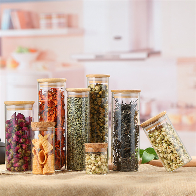 2800Ml High Borosilicate Kitchen Storage Holders Glass Storage Jars And Bottles