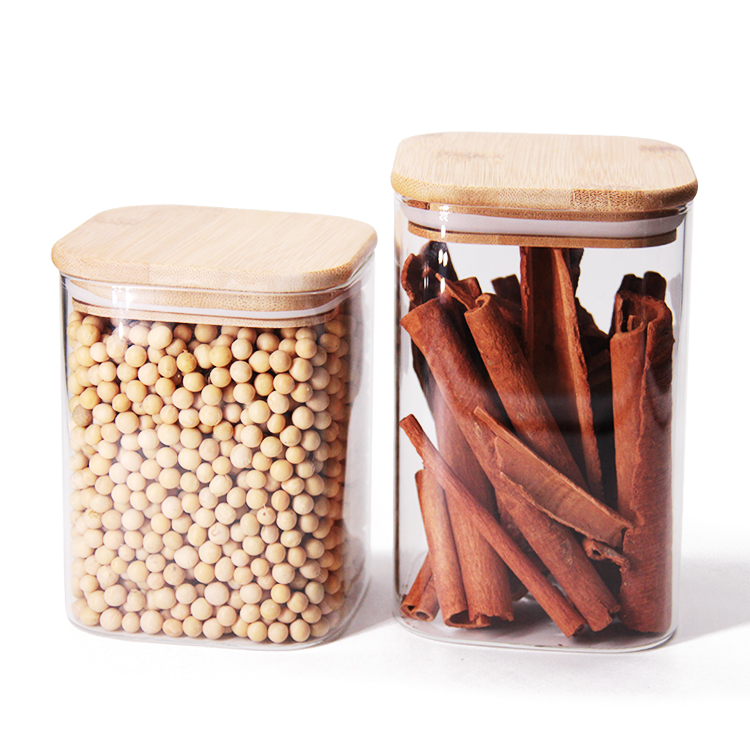 280Ml High Borolisicate Glass Spice Jar Set With Spoon