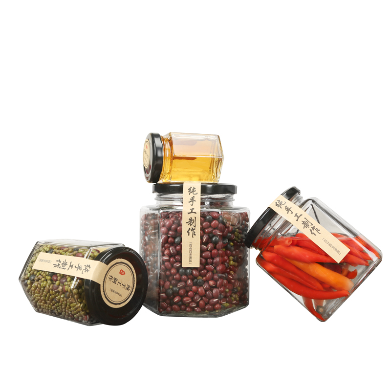 280ml 380ml 500ml Eco Friendly Food Grade Honey Glass Jars With Lids