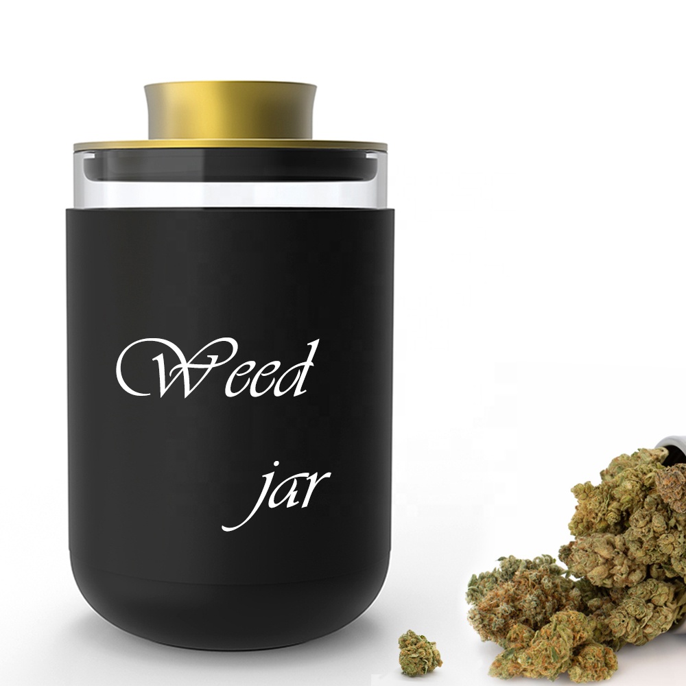 280ml Smell Proof Glass Jar Contains silicone slip cover