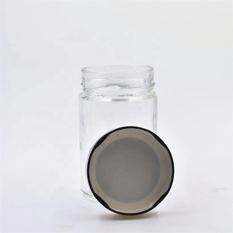 280ml wholesale round beans seasoning kitchen storage container glass jar