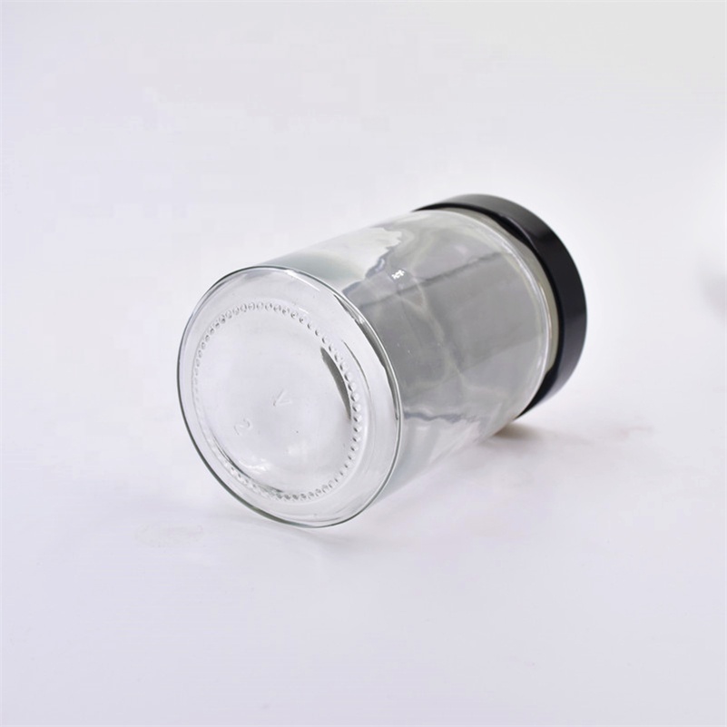 280ml wholesale round beans seasoning kitchen storage container glass jar
