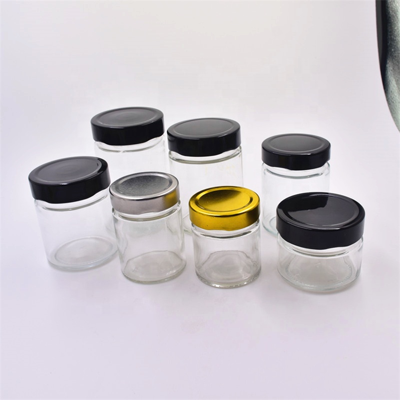280ml wholesale round beans seasoning kitchen storage container glass jar
